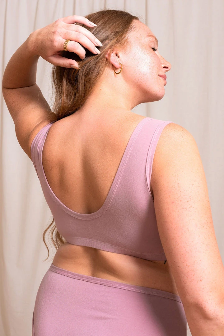 Mary Young Underwear + Bras Sora Bamboo Bra - Dusty Rose 4 Mary Young Underwear + Bras Sora Bamboo Bra - Dusty Rose