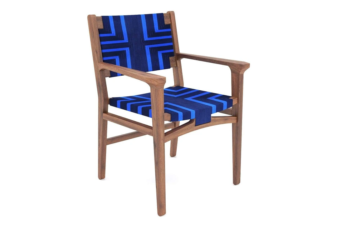Masaya & Co. Chontales Arm Chair - Midnight Blue Pattern 15 Masaya & Co. Chontales Arm Chair - Midnight Blue Pattern