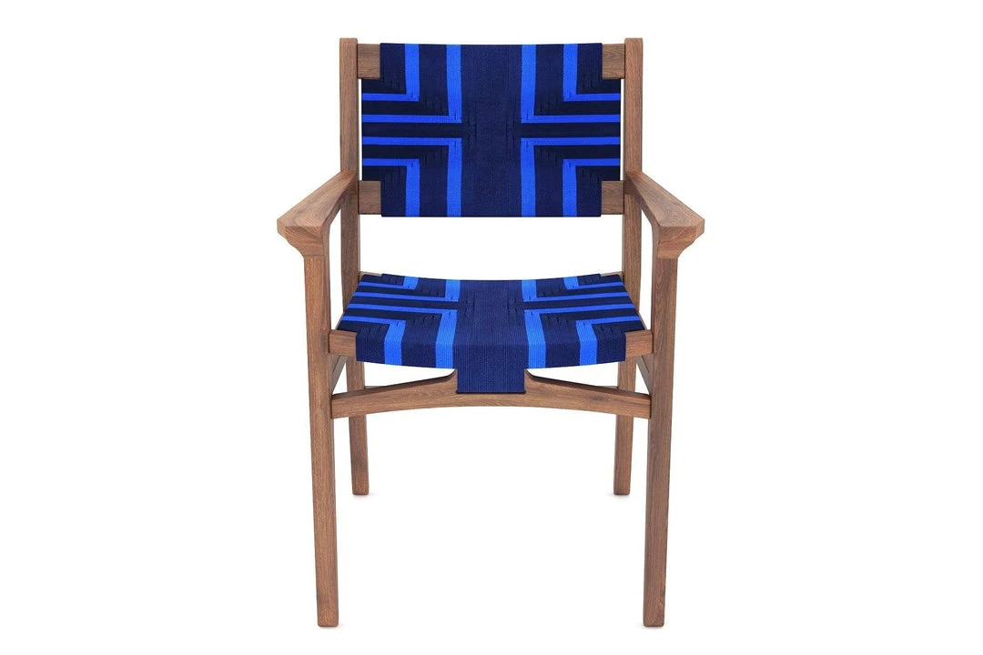 Masaya & Co. Chontales Arm Chair - Midnight Blue Pattern 7 Masaya & Co. Chontales Arm Chair - Midnight Blue Pattern