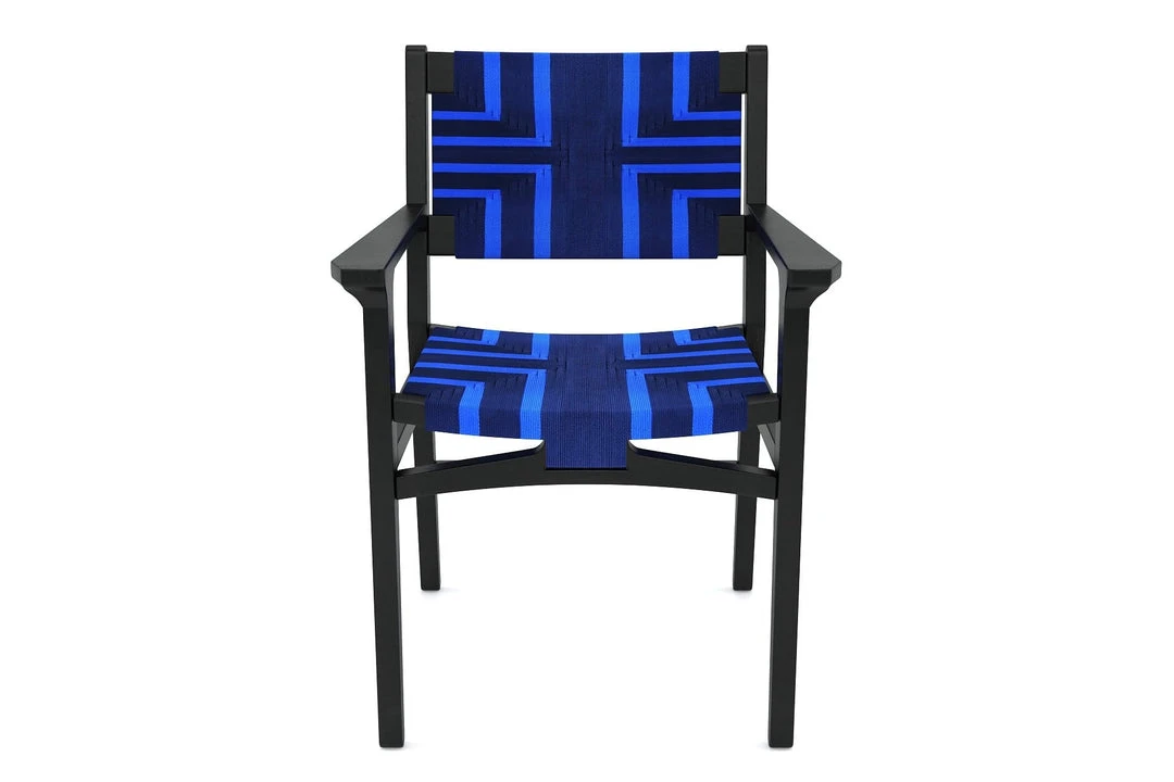 Masaya & Co. Chontales Arm Chair - Midnight Blue Pattern 12 Masaya & Co. Chontales Arm Chair - Midnight Blue Pattern