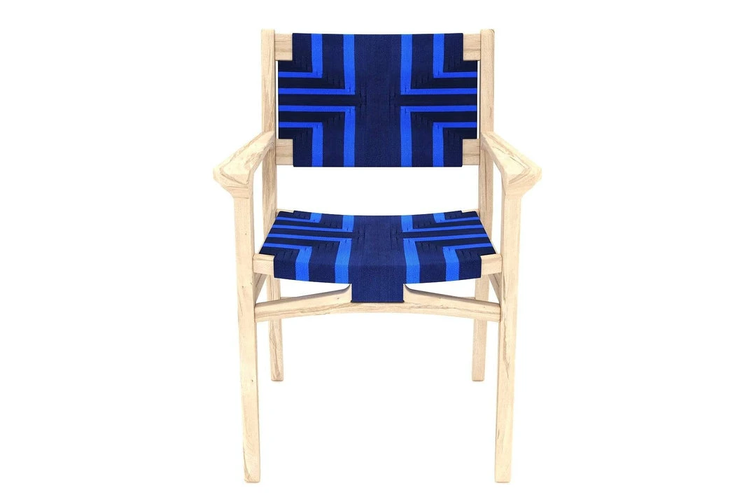 Masaya & Co. Chontales Arm Chair - Midnight Blue Pattern 13 Masaya & Co. Chontales Arm Chair - Midnight Blue Pattern