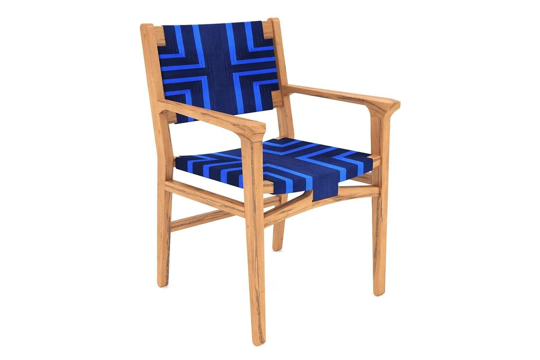 Masaya & Co. Chontales Arm Chair - Midnight Blue Pattern 14 Masaya & Co. Chontales Arm Chair - Midnight Blue Pattern