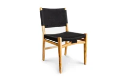 Masaya & Co. Handcrafted Chontales Dining / Desk Chair - Solid Black Manila
