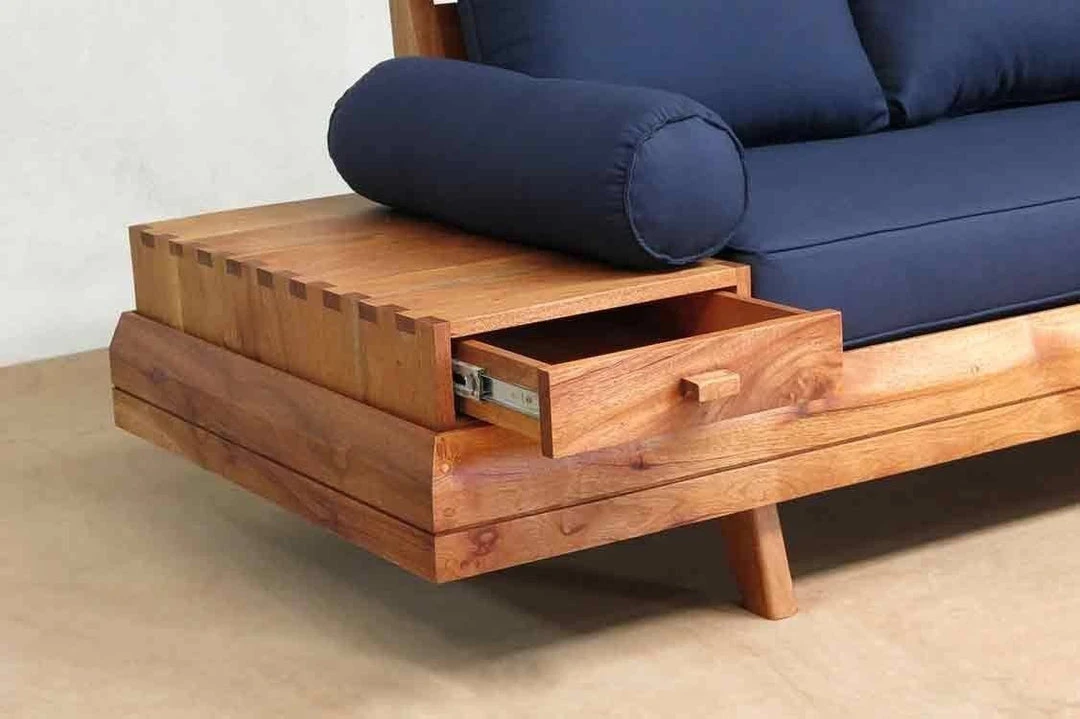 Masaya & Co. Floating Love Seat - Navy Blue Living Room 6 Masaya & Co. Floating Love Seat - Navy Blue Living Room