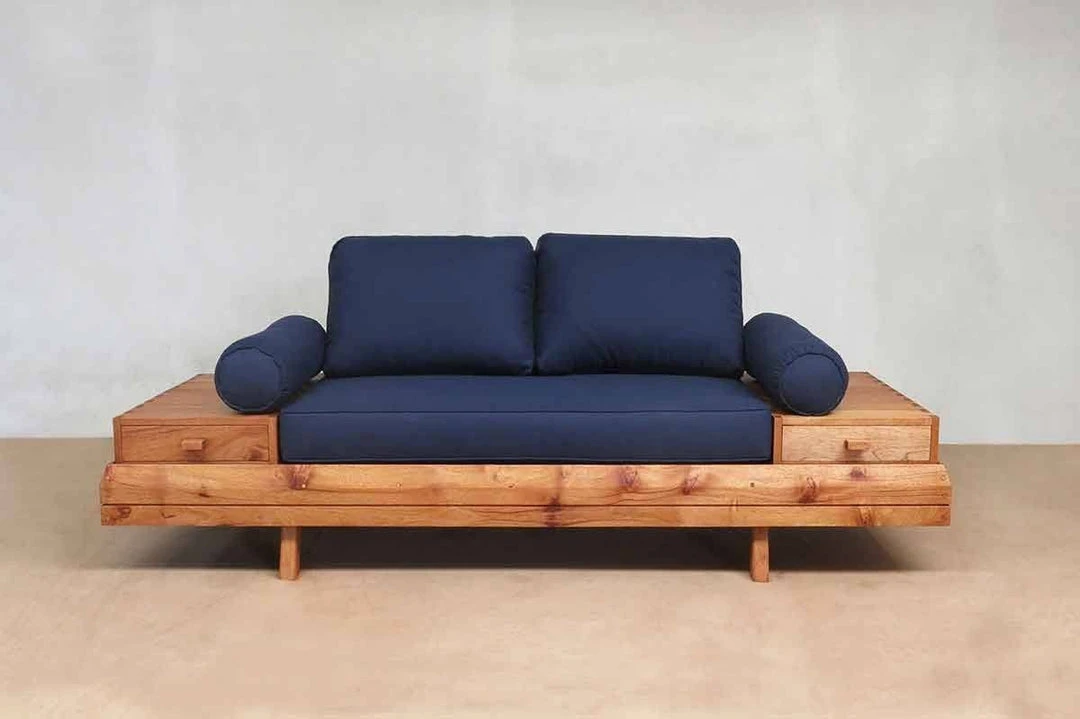 Masaya & Co. Floating Love Seat - Navy Blue Living Room 3 Masaya & Co. Floating Love Seat - Navy Blue Living Room