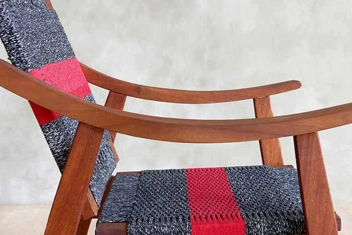 Masaya & Co. Izapa Arm Chair - Granito Red Stripe Manila 8 Masaya & Co. Izapa Arm Chair - Granito Red Stripe Manila