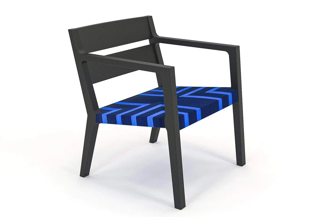 Masaya & Co. Managua Arm Chair - Midnight Blue Pattern Furniture 7 Masaya & Co. Managua Arm Chair - Midnight Blue Pattern Furniture