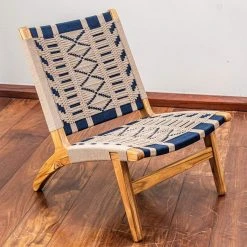 Masaya & Co. Masaya Manila Lounge Chair - Roots Pattern