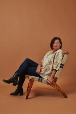 Masaya & Co. Furniture Masaya Manila Lounge Chair - Midnight Blue