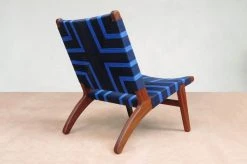 Masaya & Co. Furniture Masaya Manila Lounge Chair - Midnight Blue