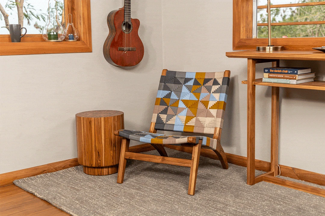 Masaya & Co. Furniture Masaya Manila Lounge Chair - Prisma Pattern 4 Masaya & Co. Furniture Masaya Manila Lounge Chair - Prisma Pattern