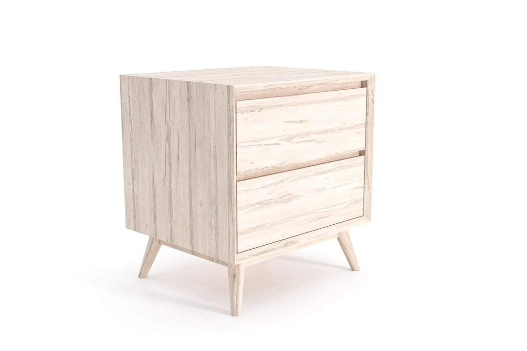 Masaya & Co. Mid Century Two Drawer Side Table / Nightstand 7 Masaya & Co. Mid Century Two Drawer Side Table / Nightstand