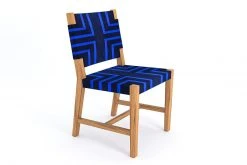 Masaya & Co. Monimbo Dining Chair - Midnight Blue Pattern Furniture