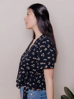 Mata Traders Marley Camels Boxy Wrap Top