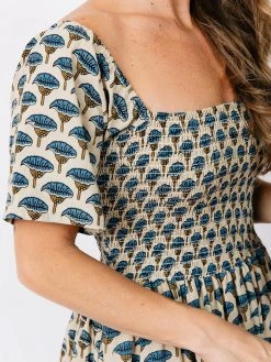 Mata Traders Teddy Blue Lotus Dress