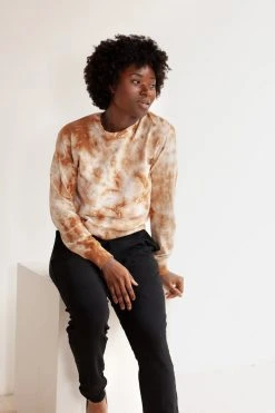 North Of West Sale Max Tie Dye Sweatshirt - Amber 12 North Of West Sale Max Tie Dye Sweatshirt - Amber