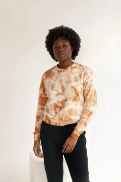 North Of West Sale Max Tie Dye Sweatshirt - Amber 13 North Of West Sale Max Tie Dye Sweatshirt - Amber
