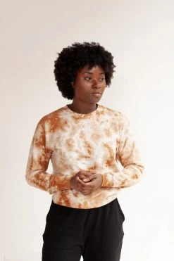 North Of West Sale Max Tie Dye Sweatshirt - Amber