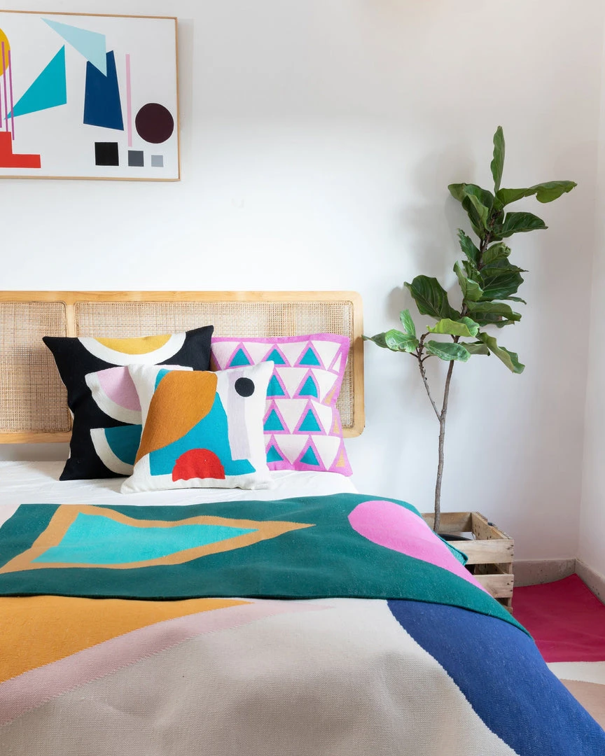 Leah Singh Home Goods Maya Throw Pillow Cover - Light Pink 6 Leah Singh Home Goods Maya Throw Pillow Cover - Light Pink