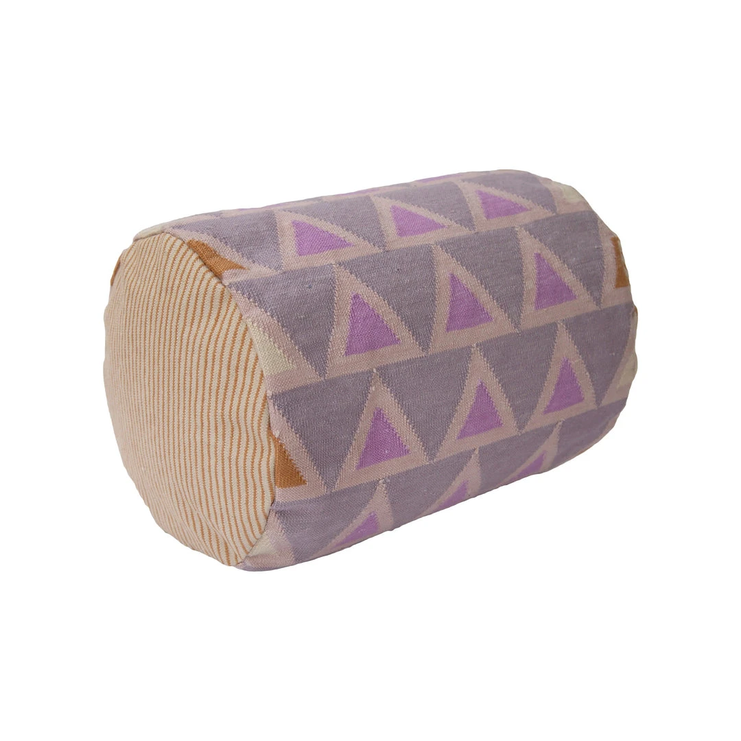 Leah Singh New Arrivals Maya Triangles Bolster Pillow 4 Leah Singh New Arrivals Maya Triangles Bolster Pillow