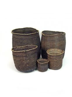 Mbare Best Sellers Iringa Baskets - Light Black
