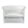 Mbare Malawi Cane Loveseat - White 1 Mbare Malawi Cane Loveseat - White