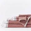 Coyuchi Best Sellers Mediterranean Towels - Rosehip / Shadow
