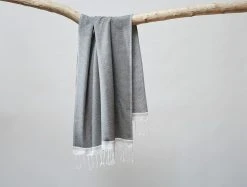 Coyuchi Mediterranean Towels - Shadow / Deep Pewter