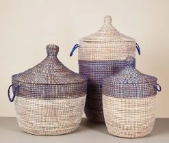 Mbare Medium Two-Tone Hamper Basket