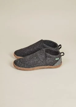 Kyrgies Men's Wool Tengries Slippers - Charcoal 13 Kyrgies Men's Wool Tengries Slippers - Charcoal