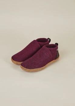 Kyrgies Men's Wool Tengries Slippers - Plum 12 Kyrgies Men's Wool Tengries Slippers - Plum