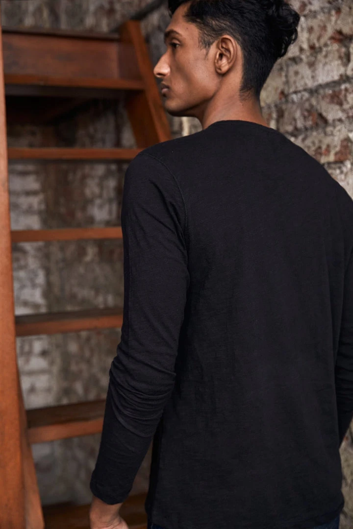 No Nasties Men's Bristol Henley Shirt 6 No Nasties Men's Bristol Henley Shirt