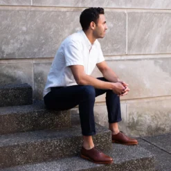 Nisolo Men's Calano Oxford - Brandy 13 Nisolo Men's Calano Oxford - Brandy