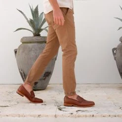 Nisolo Men's Chamberlain Penny Loafer - Brandy Best Sellers