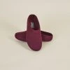 Kyrgies Men's Classic Sole Low Back Wool Slippers - Plum Best Sellers