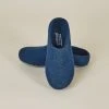 Kyrgies Men's Classic Sole Low Back Wool Slippers - Navy