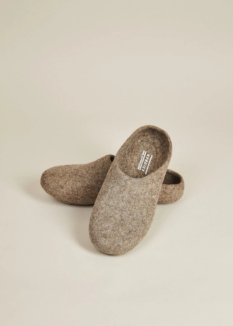 Kyrgies Men's Classic Sole Low Back Wool Slippers - Oatmeal Best Sellers 3 Kyrgies Men's Classic Sole Low Back Wool Slippers - Oatmeal Best Sellers