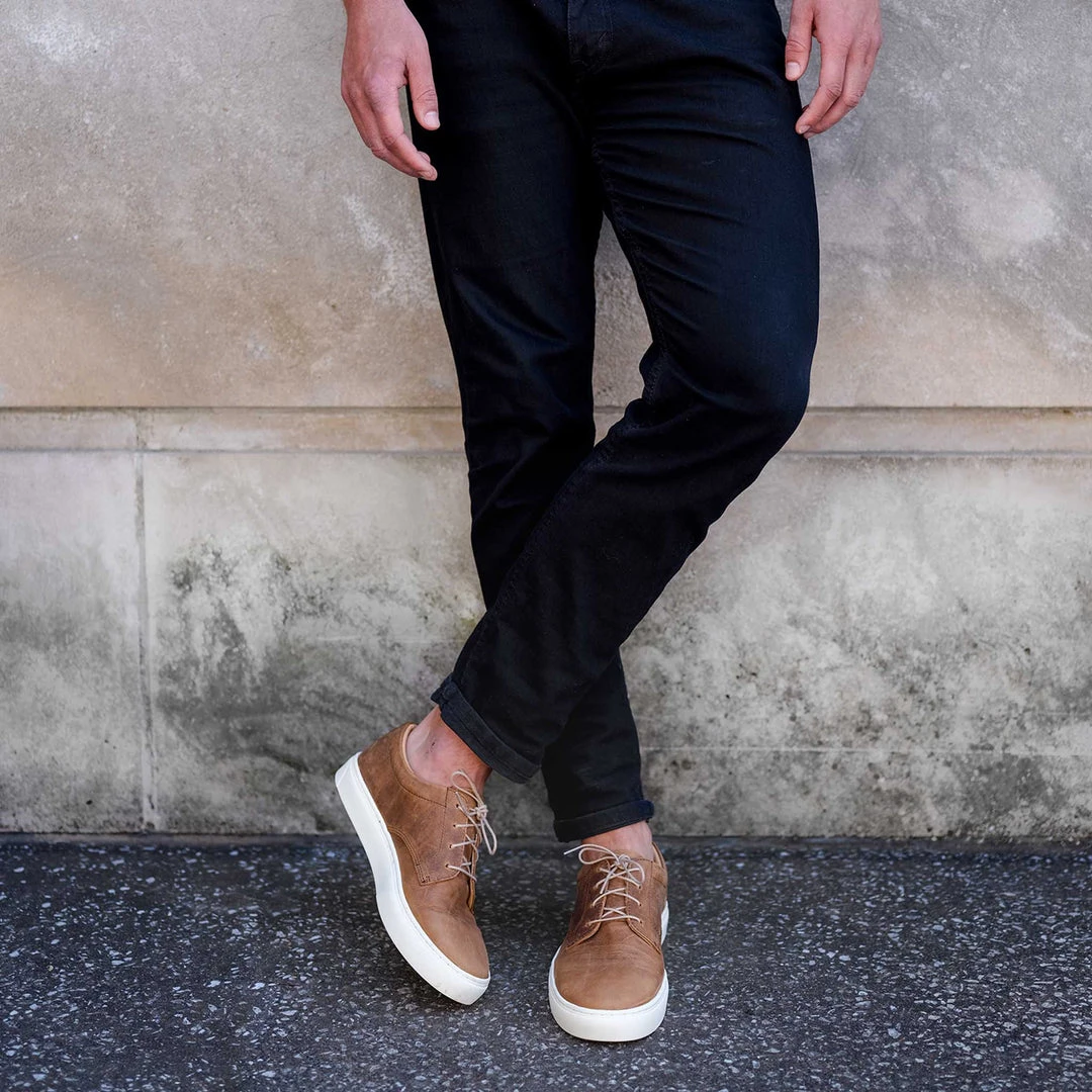 Nisolo Best Sellers Men's Diego Low Top Sneaker - Tobacco 4 Nisolo Best Sellers Men's Diego Low Top Sneaker - Tobacco