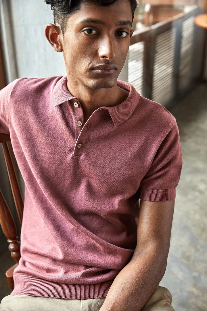 No Nasties Men's Knit Polo Shirt 3 No Nasties Men's Knit Polo Shirt