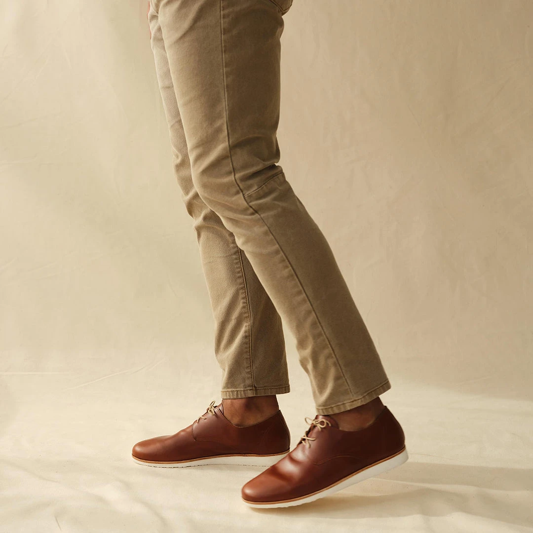 Nisolo Men's Lightweight Flex Derby - Brandy 5 Nisolo Men's Lightweight Flex Derby - Brandy