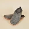 Kyrgies Men's Wool Slipper Slides - Gray 2 Kyrgies Men's Wool Slipper Slides - Gray