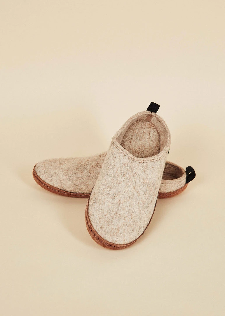 Kyrgies Best Sellers Men's Wool Slipper Slides - Oatmeal 3 Kyrgies Best Sellers Men's Wool Slipper Slides - Oatmeal