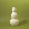 Middle Kingdom Cold Mountain Gourd Porcelain Vase - Bisque Planters + Vases 2 Middle Kingdom Cold Mountain Gourd Porcelain Vase - Bisque Planters + Vases
