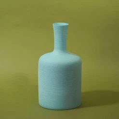 Middle Kingdom Home Goods Cold Mountain Tulip Porcelain Vase - Denim