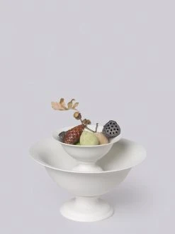 Middle Kingdom Best Sellers Footed Porcelain Vase - Bisque