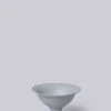 Middle Kingdom Footed Porcelain Vase - Steel Gray Planters + Vases