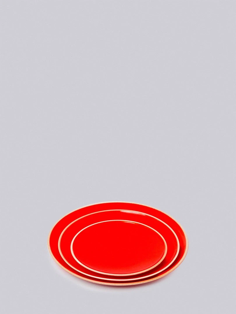 Middle Kingdom Hermit Porcelain Plate - Coral Red Best Sellers 5 Middle Kingdom Hermit Porcelain Plate - Coral Red Best Sellers