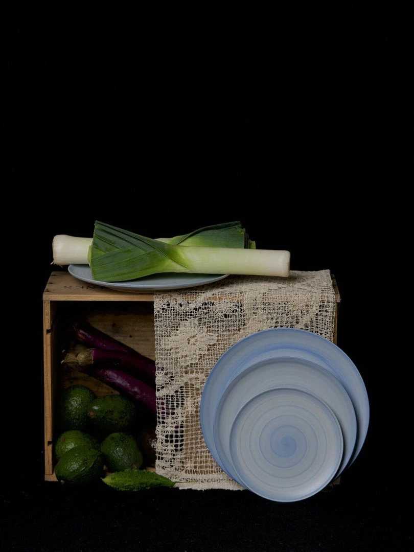 Middle Kingdom Porcelain Wash Ware Plate - Cornflower Kitchen + Dining 4 Middle Kingdom Porcelain Wash Ware Plate - Cornflower Kitchen + Dining