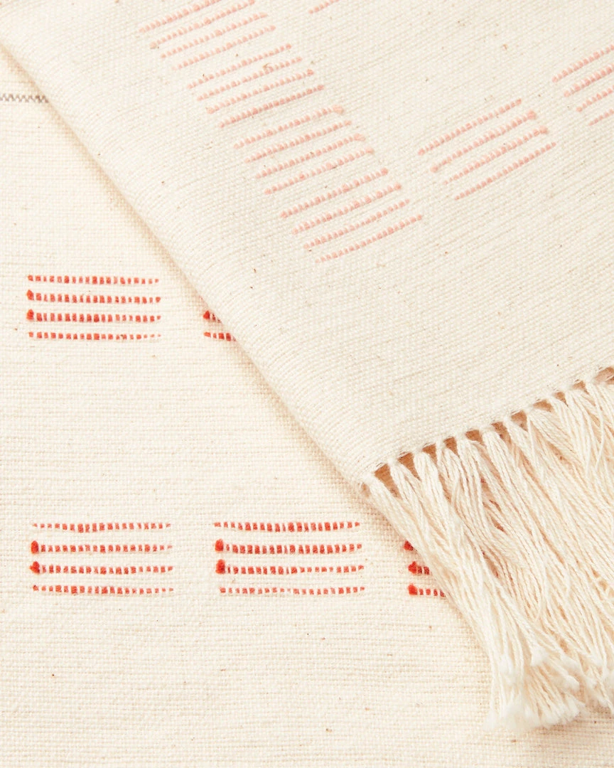 Minna Blocks Hand / Kitchen Towel - Rust Home Goods 6 Minna Blocks Hand / Kitchen Towel - Rust Home Goods