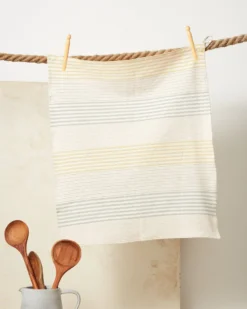 Minna Handcrafted Dandelion Stripe Towel